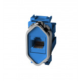 Módulo RJ45 (Internet) - Novara Azul Fosco Cromado